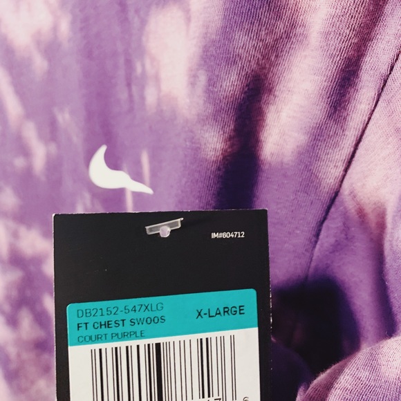 ❗️SOLD❗️Nike CustomizedCourt purpleTie Dye DRI-FIT - Picture 3 of 4